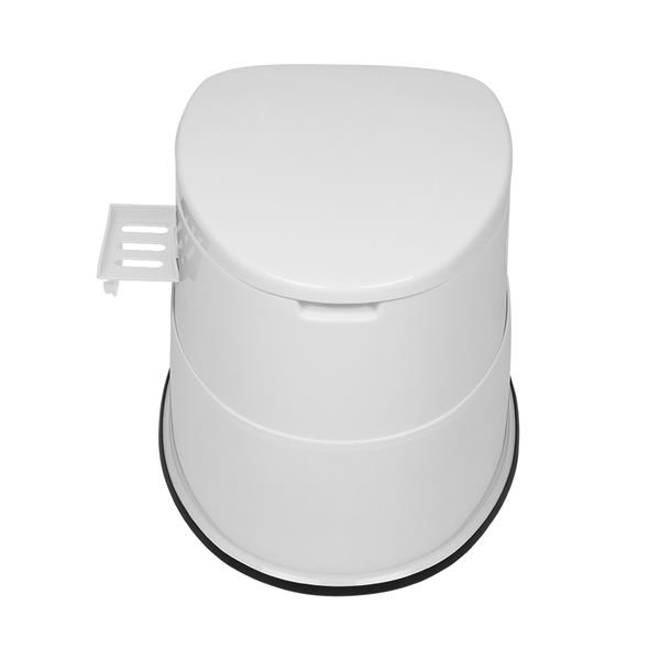 Portable Toilet with Non-slip Mat White
