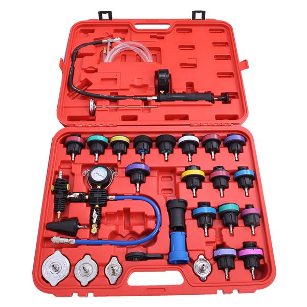 Cooling System Radiator Pressure Tester Kit Coolant Vacuum Purge Refill Adapter