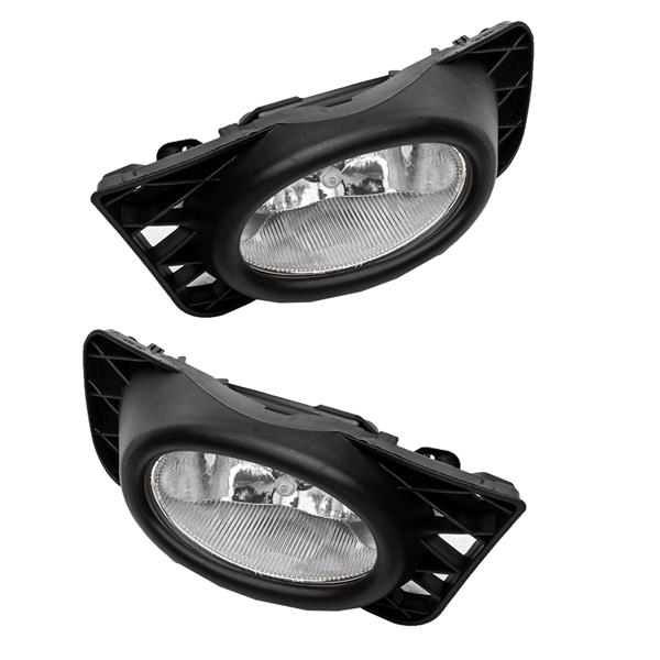 Fit For 09-11 Honda Civic 4Dr Sedan Clear Crystal Lens Driving Fog Lights