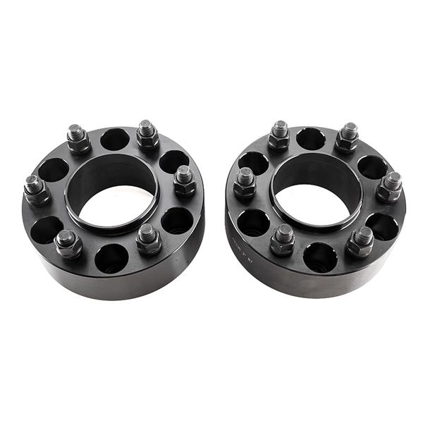 Complete For Ford F-150 Black 2" Hub Centric Wheel Spacers 6x135 12 Spline Lug Nuts