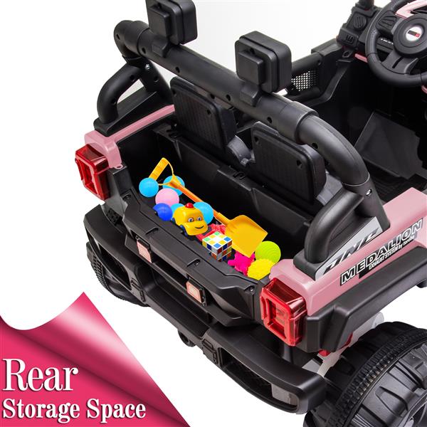 BBH-016 Dual Drive 12V 4.5A.h with 2.4G Remote Control off-road Vehicle Pink