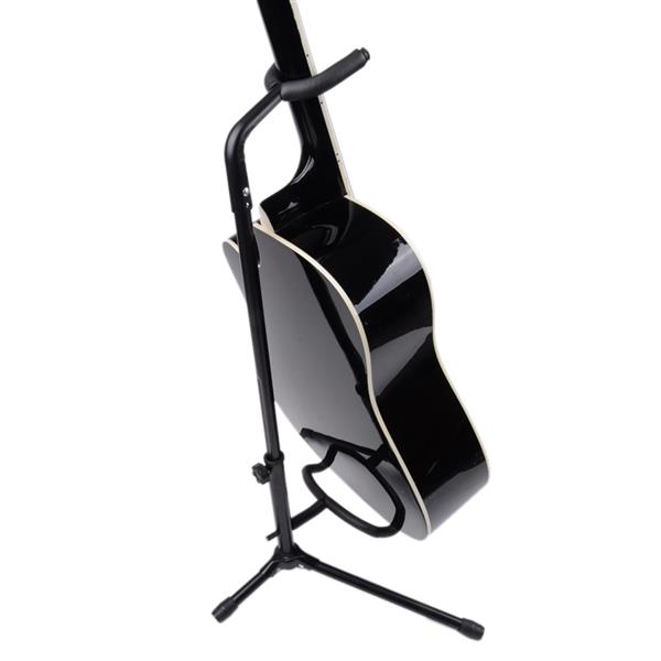 [Do Not Sell on Amazon]Glarry Tubular Acoustic/Electric Bass Guitar Stand Holder Black