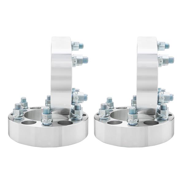2pcs Professional Hub Centric Wheel Adapters for Chevrolet 1988-2014 GMC 1988-2014 Silver