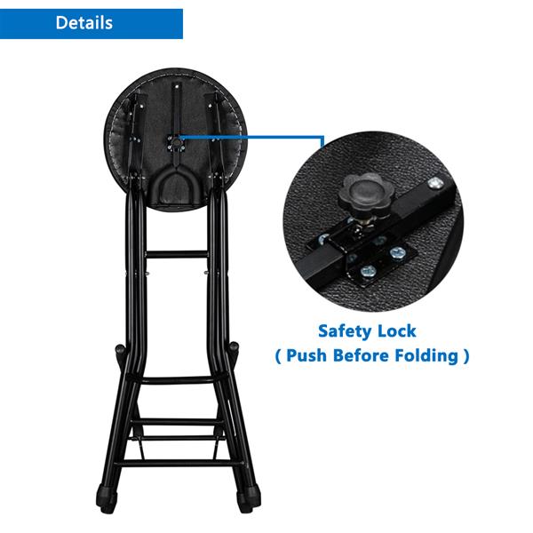 [Do Not Sell on Amazon]Glarry Foldable Guitar Stand Playing Stool Stand Footstool