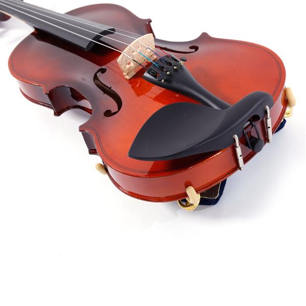 [Do Not Sell on Amazon]Glarry GV100 1/2 Acoustic Violin Case Bow Rosin Strings Tuner Shoulder Rest Coffee