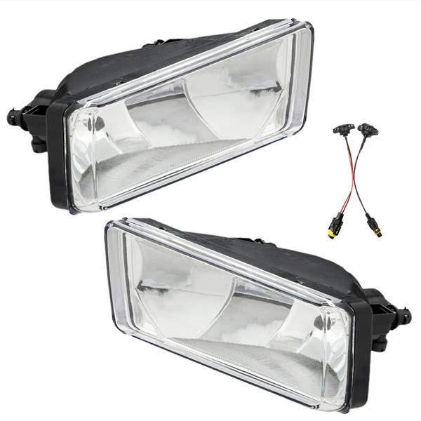 Clear Bumper Fog Light Lamps Pair for 07-13 Chevy Silverado 1500 2500 HD Tahoe