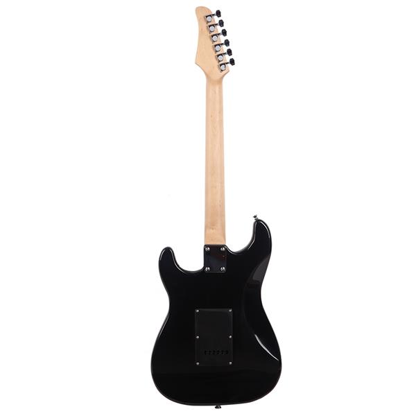 [Do Not Sell on Amazon]Glarry GST Stylish Electric Guitar Kit with Black Pickguard Dark Blue