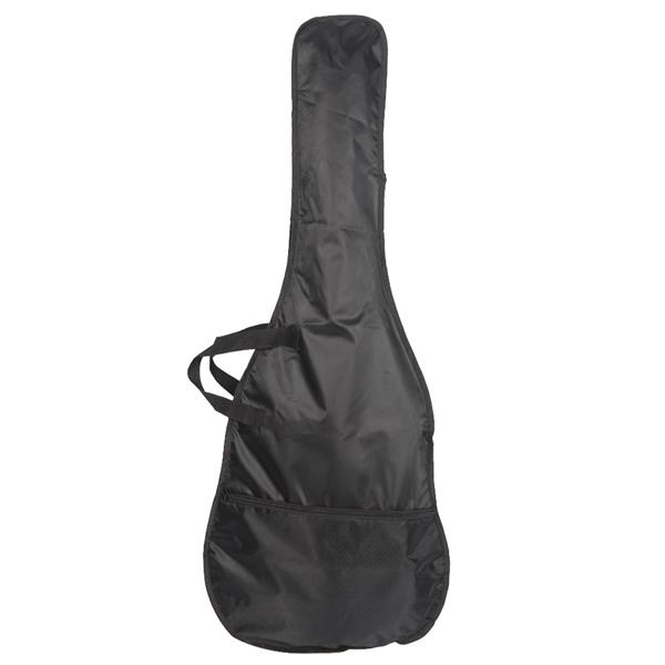 [Do Not Sell on Amazon]Glarry GTL Maple Fingerboard Electric Guitar Bag Strap Plectrum Connecting Wire Spanner Tool Black