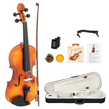 [Do Not Sell on Amazon]Glarry  GV300 Violin Grained maple 4/4  Matte