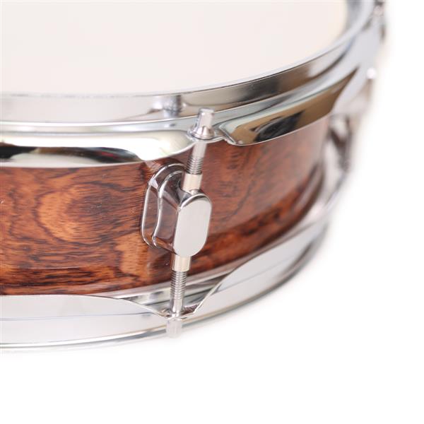 [Do Not Sell on Amazon]Glarry 13 x 3.5" Snare Drum Poplar Wood Drum Percussion Set Tiger Stripes