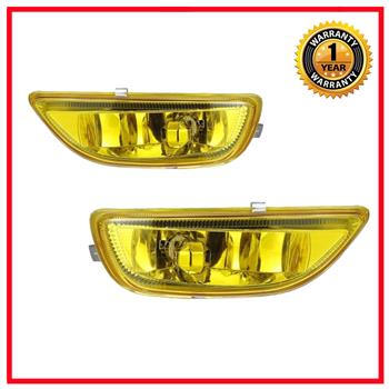 2x Yellow Bumper Driving Fog Lights Lamps For 2001-2002 Toyota Corolla