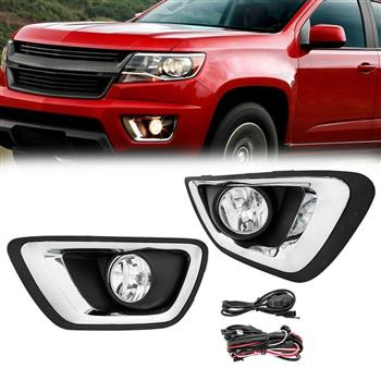 For 15-19 Chevy Colorado Fog Light w/Wiring Switch Bulb Pairs