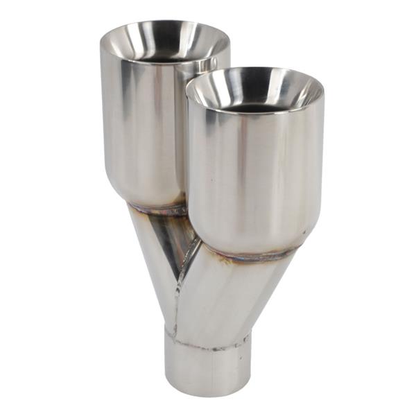 Polished Stainless Steel Exhaust Tip for Universal Application