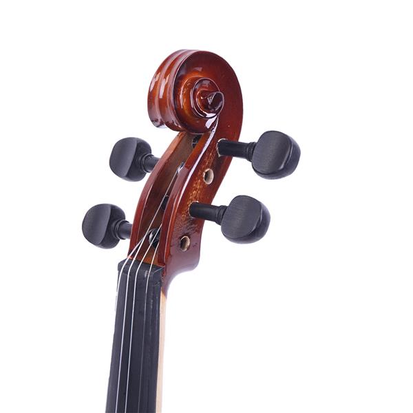 [Do Not Sell on Amazon]Glarry GV201 4/4 Classic Solid Wood Violin Case Bow Violin Strings Rosin Shoulder Rest Electronic Tuner
