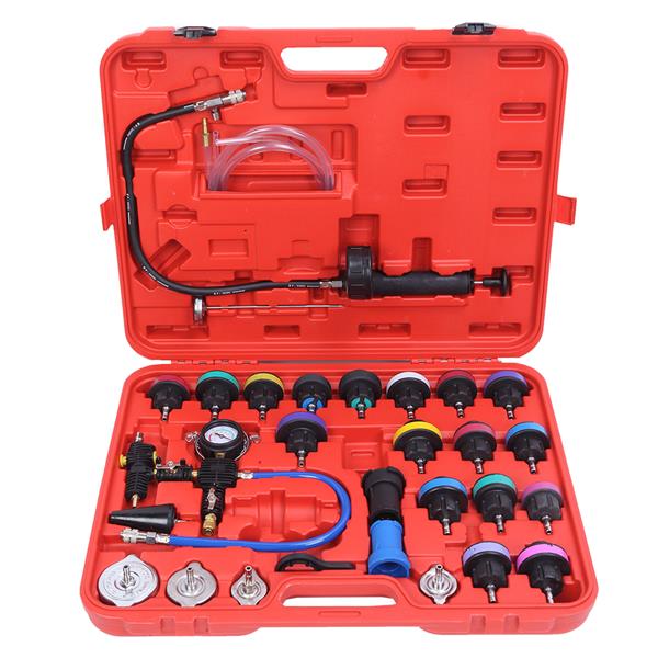 Cooling System Radiator Pressure Tester Kit Coolant Vacuum Purge Refill Adapter