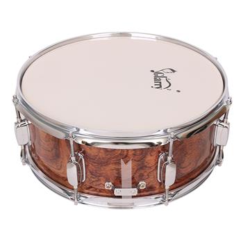 [Do Not Sell on Amazon]Glarry 14 x 5.5\\" Snare Drum Poplar Wood Drum Percussion Set Tiger Stripes
