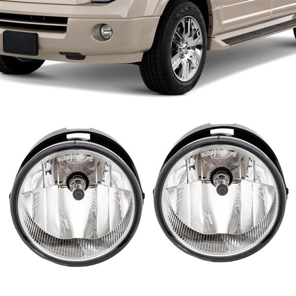 For Ford Expedition 07-14 Factory Bumper Replacement Fit Fog Lights Clear Lens