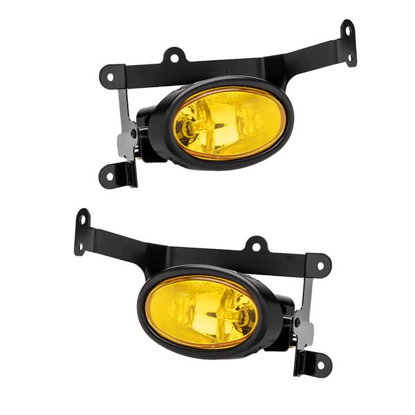 For 2006-2008 Honda Civic 2Dr Coupe Yellow Bumper Fog Lights Pair & Switch Kit