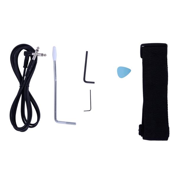 [Do Not Sell on Amazon] 170 Model With 20W Electric Guitar Pickup Hsh Pickup Guitar   Stereo   Bag   Harness   Picks   Rocker   Connector     Wrench Tool White