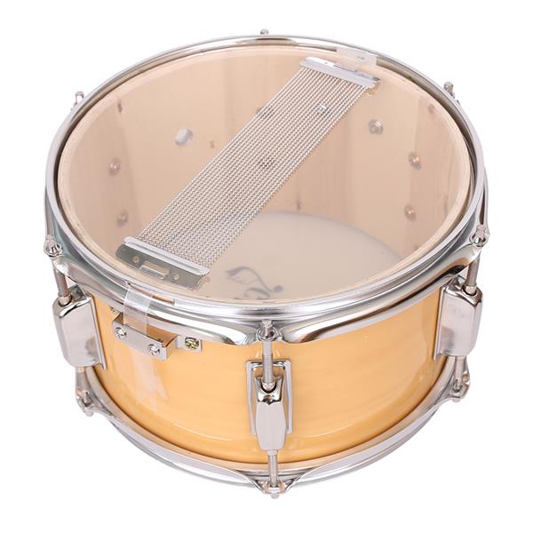 [Do Not Sell on Amazon]Glarry 10 x 6" Snare Drum Poplar Wood Drum Percussion Set Wood Color