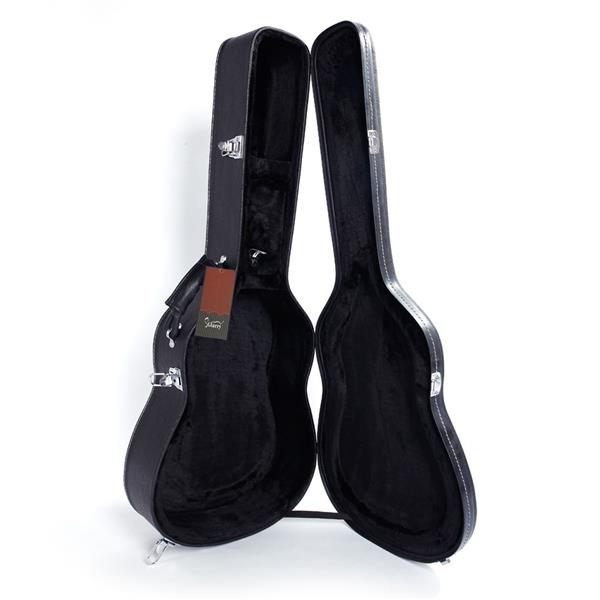 [Do Not Sell on Amazon]Glarry 39" Classical Guitar Hard Case Microgroove Flat Black