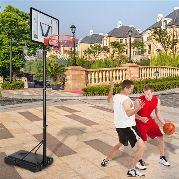 Basketball Hoop Outdoor Portable Basketball Goals, Adjustable Height 7ft - 10ft for Adults & Teenagers