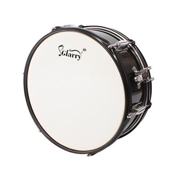 [Do Not Sell on Amazon]Glarry 14 x 5.5 inches Professional Marching Snare Drum & Drum Stick & Drum Key & Strap Black