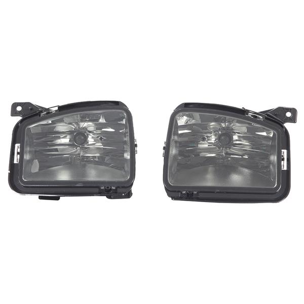 Pair For 13-18 Dodge RAM 1500 Smoke Fog Light Front Bumper Lamps Switch Wiring