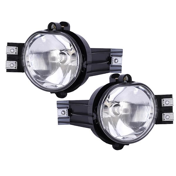 Glass Bumper Fog Lights Driving Lamps for 2002-2008 Dodge Ram 1500 03-09 2500 3500