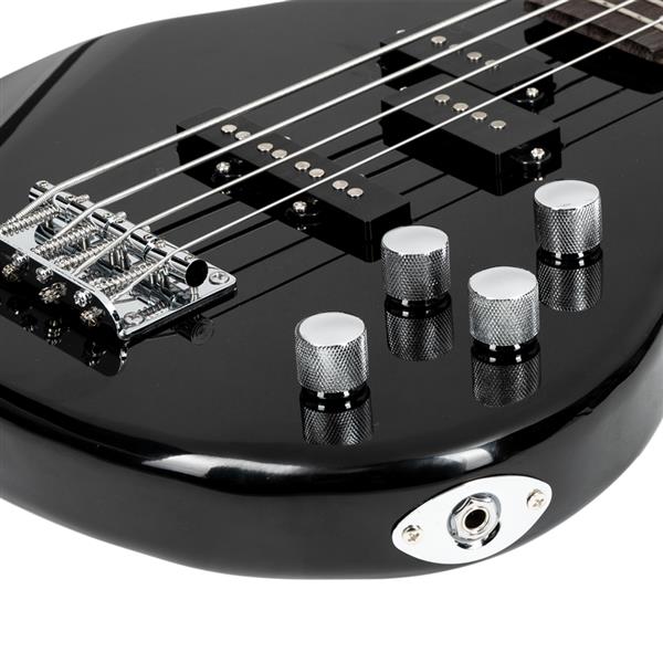 [Do Not Sell on Amazon]Glarry GIB Electric Bass Guitar Full Size 4 String Black