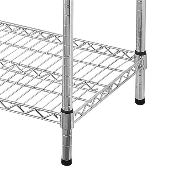 4-Tier Heavy Duty Adjustable Wire Shelving