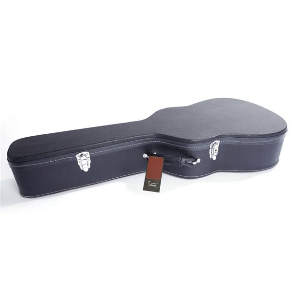 [Do Not Sell on Amazon]Glarry 39" Classical Guitar Hard Case Microgroove Flat Black