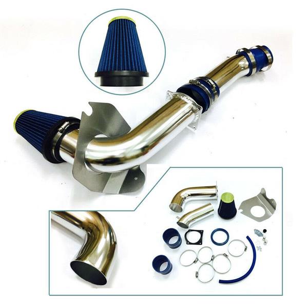 Cold Air Intake System for 1999-2004 Ford Mustang Base 3.8L V6 BX-CAIK-12 Blue