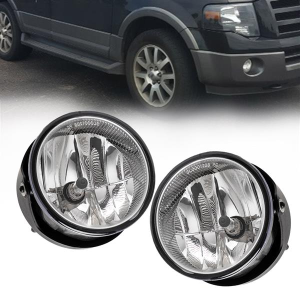 For Ford Expedition 07-14 Factory Bumper Replacement Fit Fog Lights Clear Lens