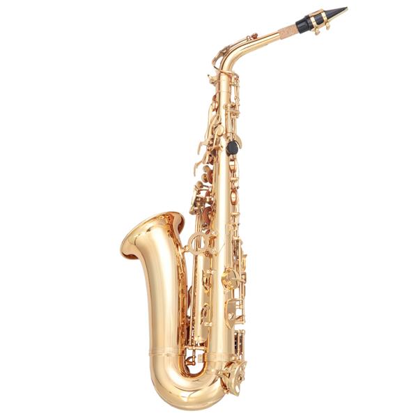 [Do Not Sell on Amazon]Glarry Alto Saxophone E-Flat Alto SAX Eb with 11reeds, case,carekit,Gold Color for Students and Beginners