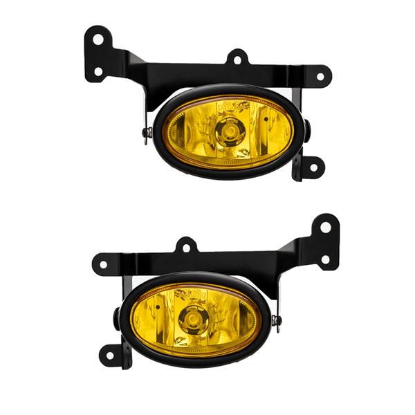 For 2006-2008 Honda Civic 2Dr Coupe Yellow Bumper Fog Lights Pair & Switch Kit