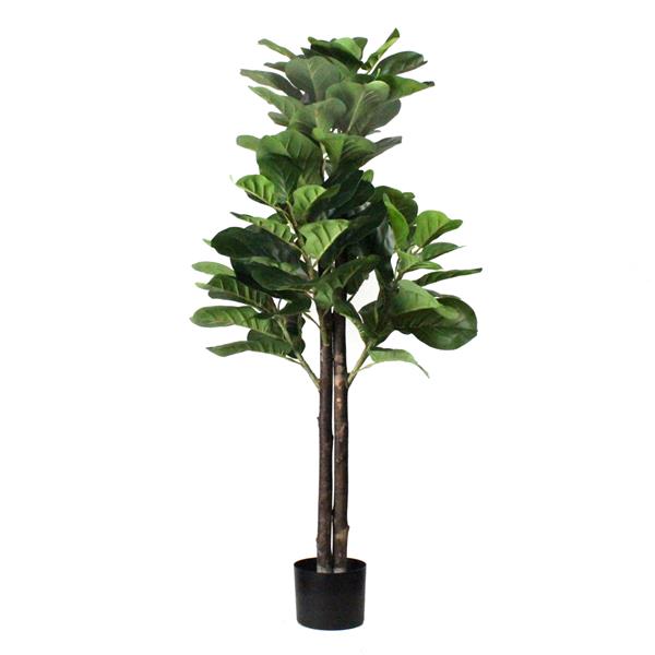 Qin Yerong Solid Wood Cloth Silk Flower 4ft Green Indoor and Outdoor Universal British Simulation Tree