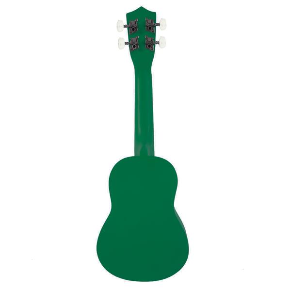 [Do Not Sell on Amazon]Glarry UK101 21" Pure Color Rosewood Fingerboard Basswood Soprano Ukulele with Bag Green