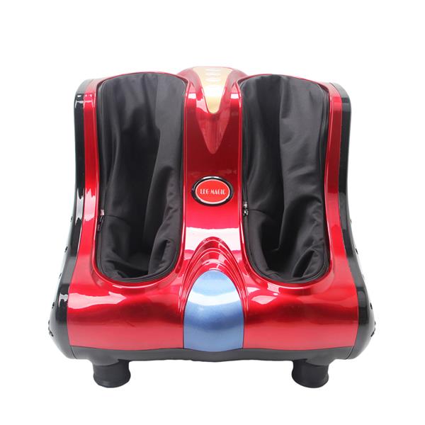 Smart Kneading Rolling Vibration Shiatsu Foot Calf Leg Massager 220V UK Plug Red