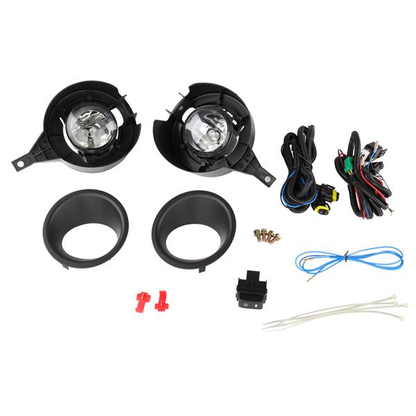 For Nissan Frontier 05-16 Clear Lens Pair  Fog Light Lamp Wiring Switch Kit