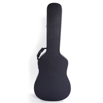 [Do Not Sell on Amazon]Glarry 41\\" Folk Guitar Hardshell Carrying Case Fits Most Acoustic Guitars Microgroove Flat Black