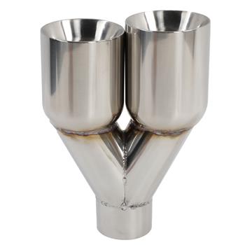 Polished Stainless Steel Exhaust Tip for Universal Application