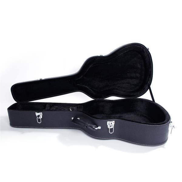 [Do Not Sell on Amazon]Glarry 39" Classical Guitar Hard Case Microgroove Flat Black