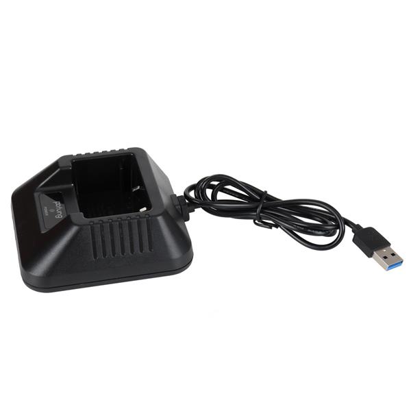 pofung USB Interface DMR-5R UV Dual Segment, 12864 dot Matrix Screen 5W/2W Digital Walkie-Talkie (Detachable Antenna) 2800mAh Battery UK