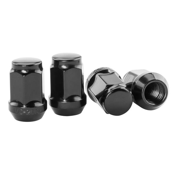 23pcs Bulge Acorn Lug Nuts 1/2"-20 Closed End for Dodge Durango Dakota Jeep Black