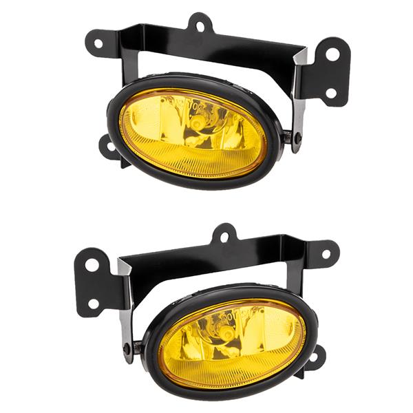 For 2006-2008 Honda Civic 2Dr Coupe Yellow Bumper Fog Lights Pair & Switch Kit