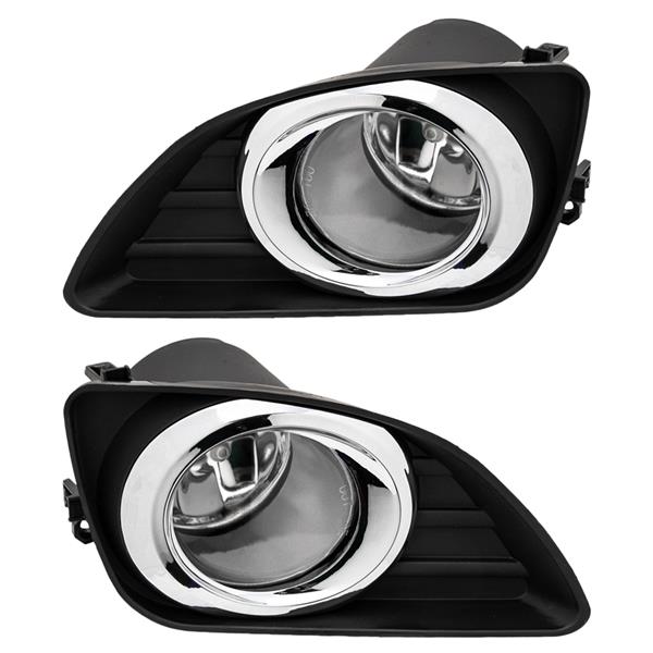 For 2010-2011 Toyota Camry Front Bumper Fog Lights Lamps&Switch Kit Clear