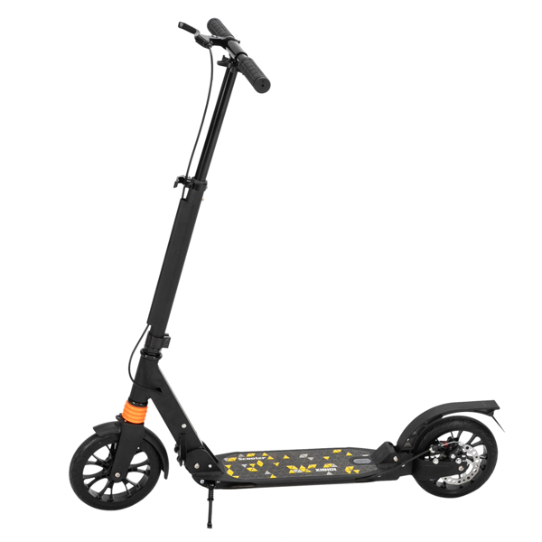 Scooter For Adult&Teens,3 Height Adjustable Easy Folding Double Shock Absorber Black