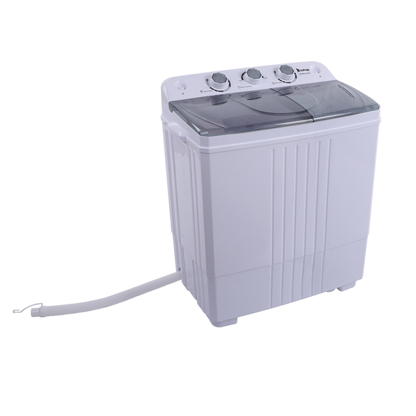 XPB45-ZK45 16.5(9.9 6.6)lb Semi-automatic Cover Washing Machine Gray