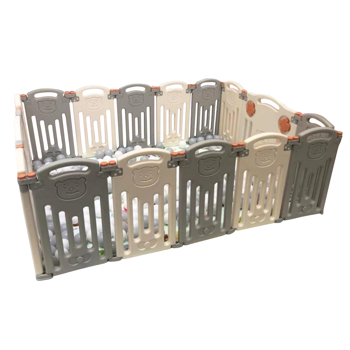 Baby 16 Panel Playpen Activity Centre Safety Play Yard Foldable Portable HDPE Indoor Outdoor Playards Fence
